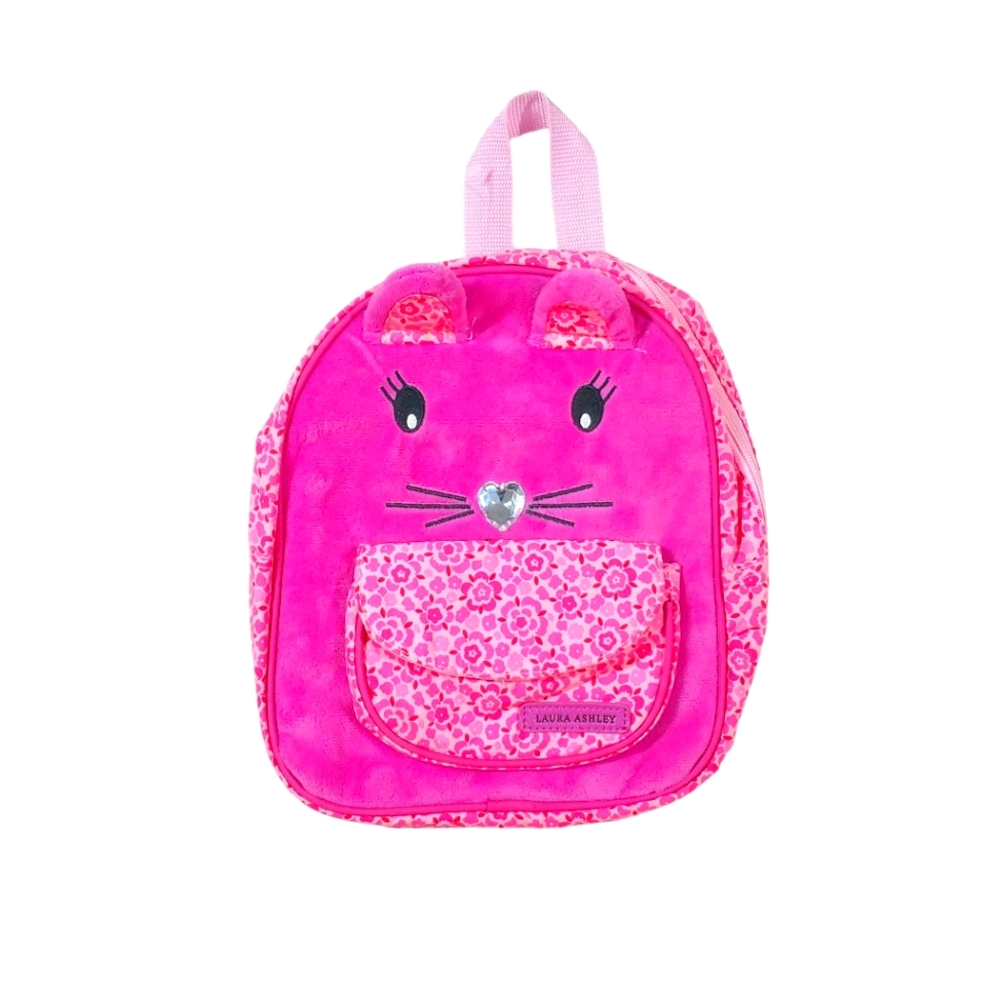 LAURA ASHLEY girls backpack KITTY CAT Like NEW